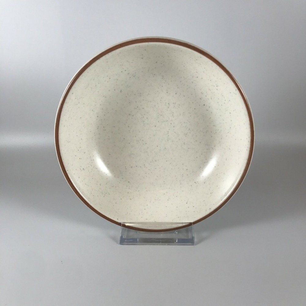Metlox Pottery Poppy Trail California Tempo White Soup Cereal Bowl 1960s MCM VTG